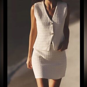 BOGO !!!!!!!!!! Zara Cream Skirt set + shoes to match for FREE